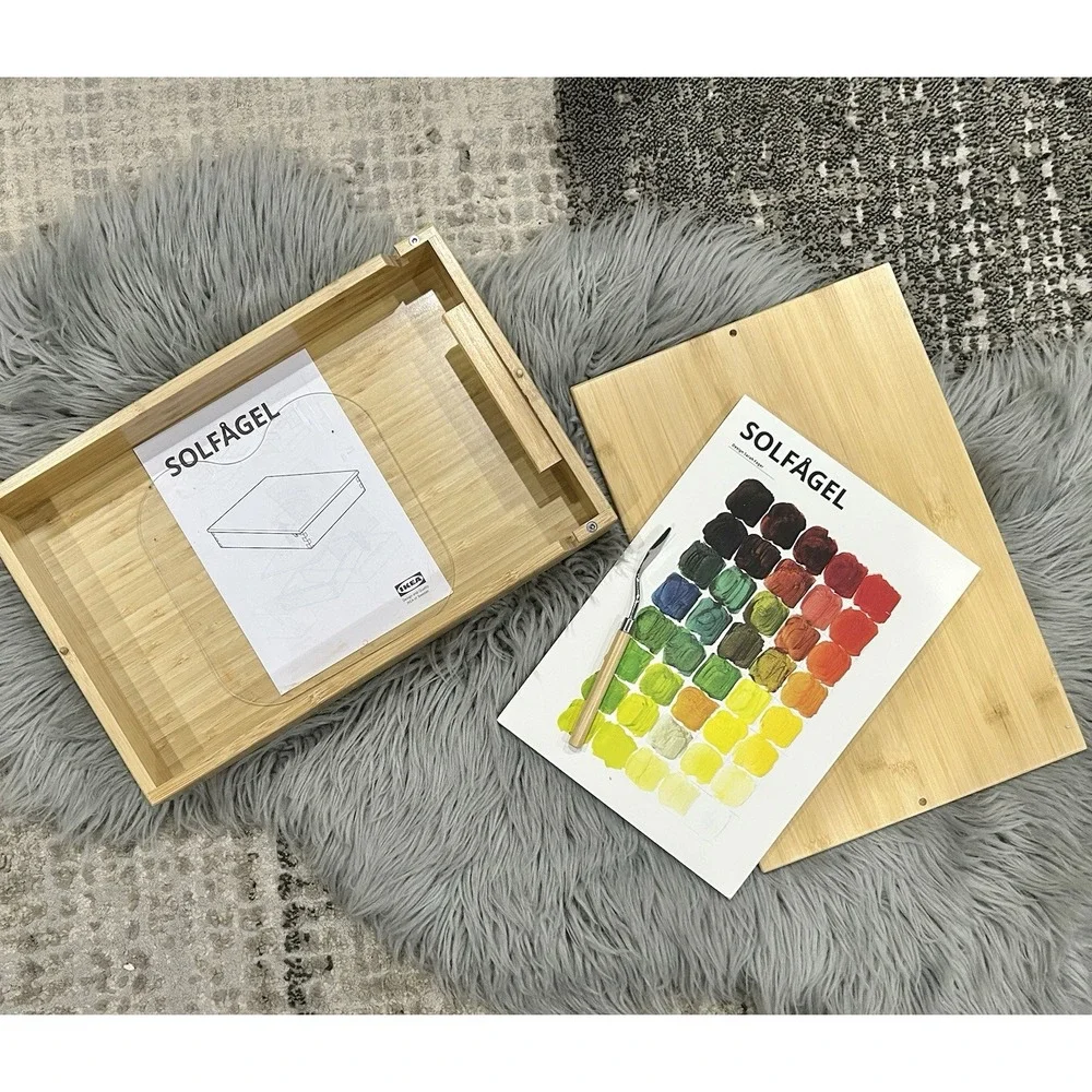 Ikea Solfagel Sarah Fager Easel And‎ Accessories Bundle With Art Book